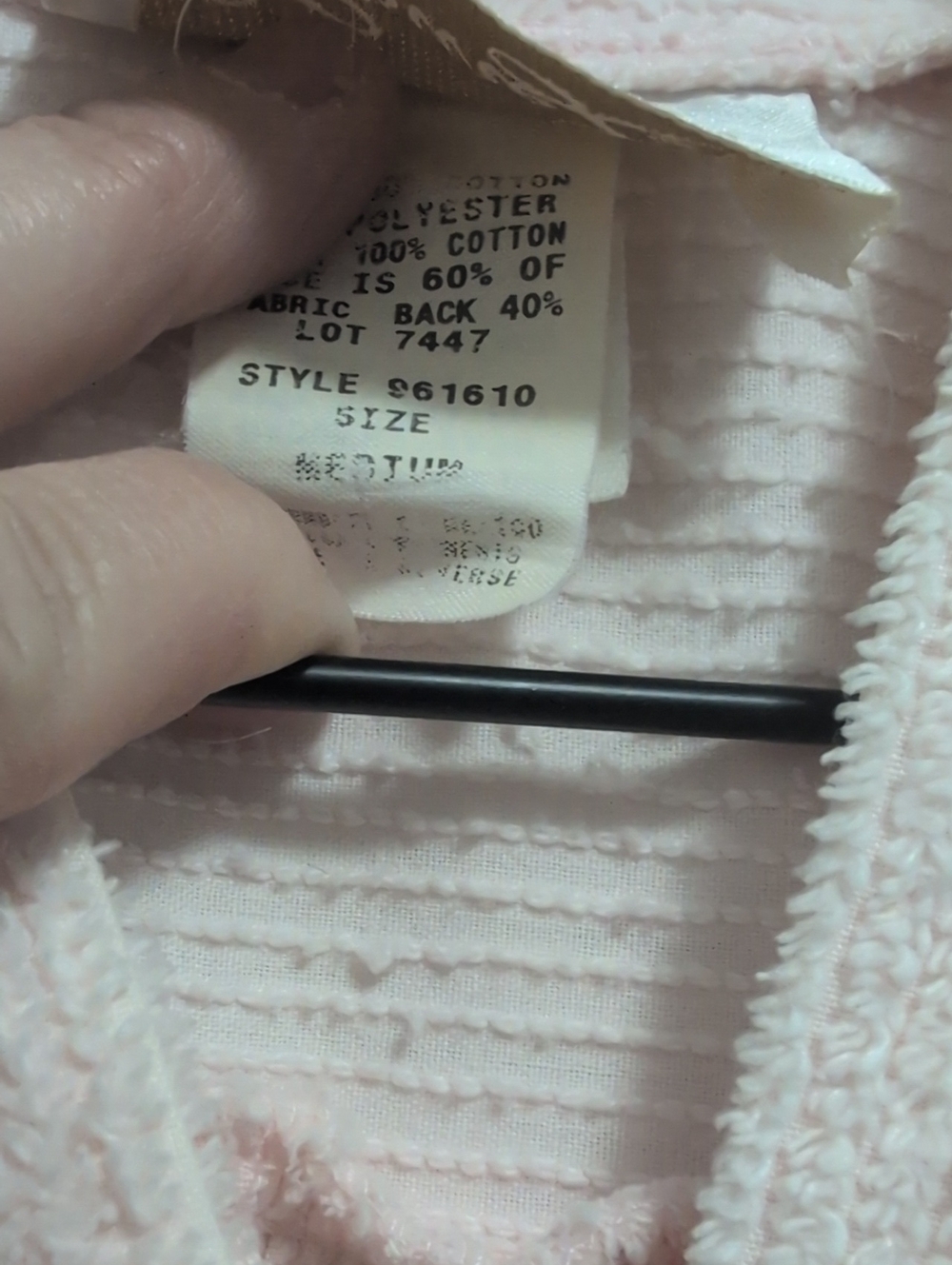 Vintage Chenille Robe/Housecoat - Picture 4 of 6